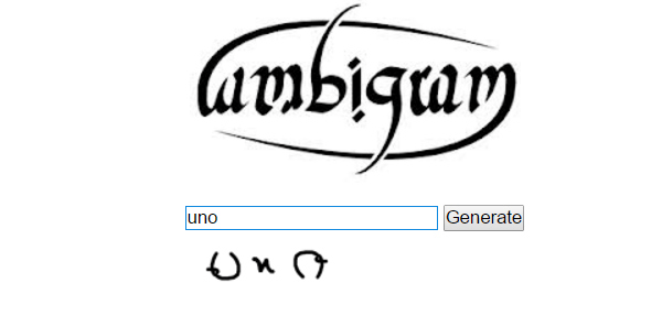 Free Ambigram Generator