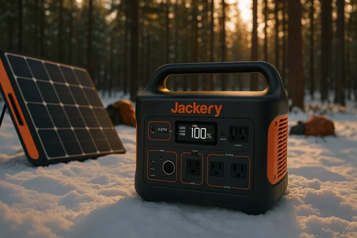 Jackery 1000 V2 portable generator winter test by Outdoor Tech Lab for the portable power station market