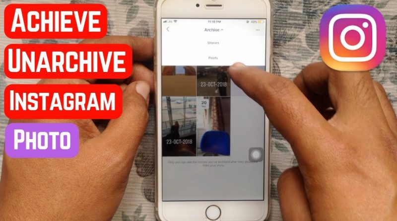 How to archive and unarchive a photo on Instagram