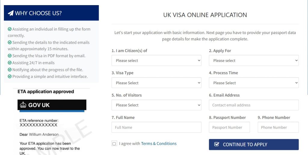 Uk Eta application form