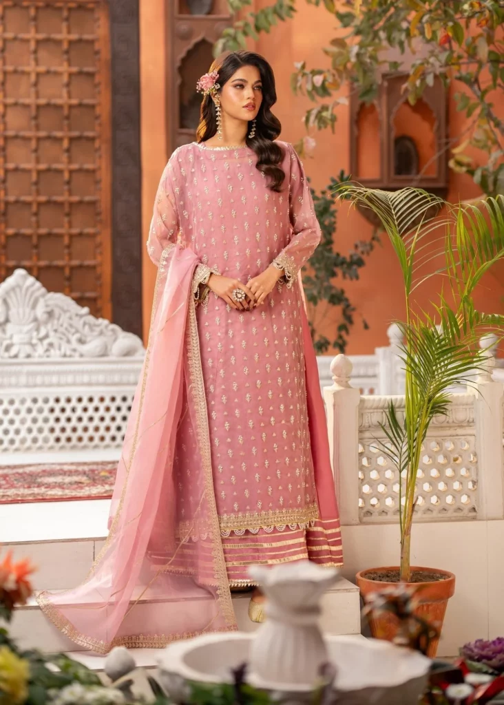 pink sharara latest
