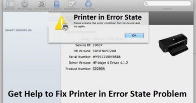 printer is in an error state