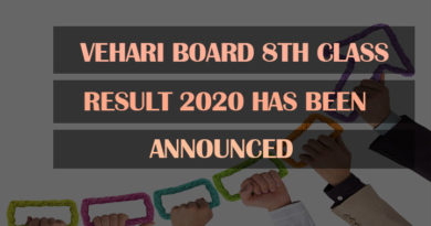 Vehari Board 8th Class Result 2020