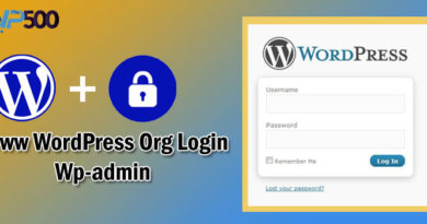 www WordPress org login Wp-admin